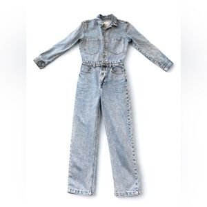 Zara Denim Jumpsuit | Light Wash | Utility Style